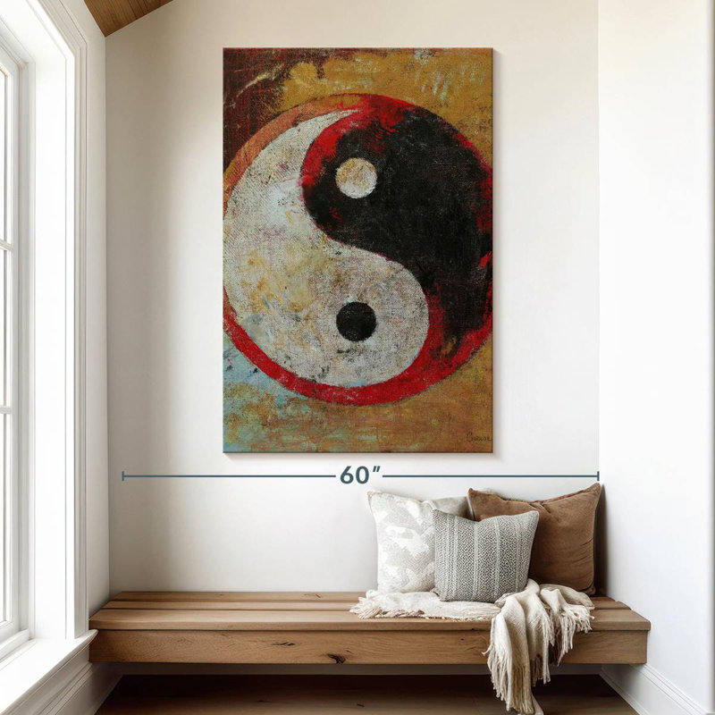 Kerrick Yin Yang Red Dragon, 51" H x 34" W