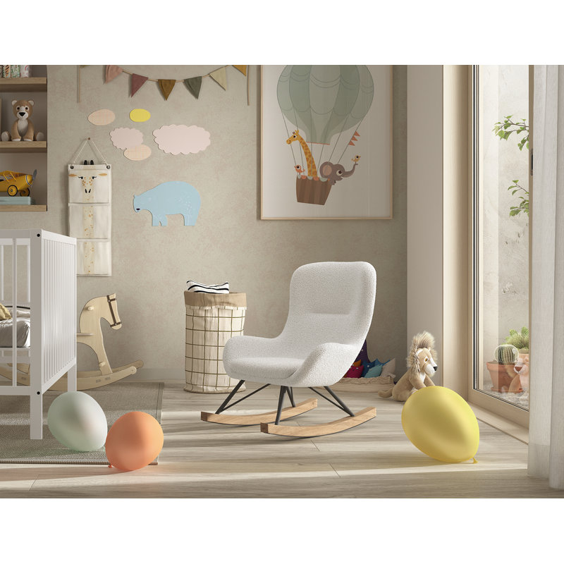 Rocky Children's Rocking Chair, White