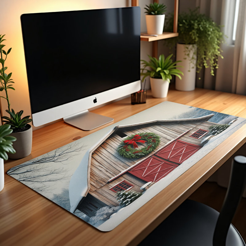Polyester Desk Pad, 14.4x12.1