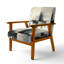 Chaise rembourrée à abstrait géométrique abstrait-1369292061