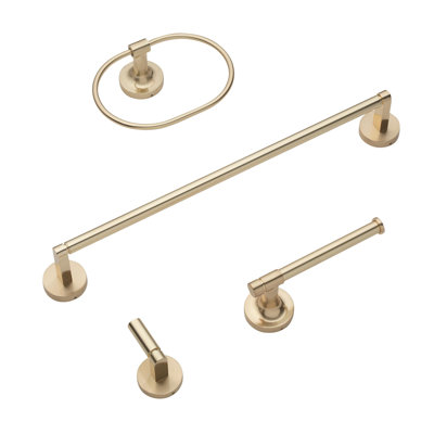 GlideRite Avalon Collection 4-Piece Bathroom Hardware Set