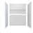60 in. x 32 in. 4-Piece Direct-to-Stud Alcove Shower Wall Kit in White