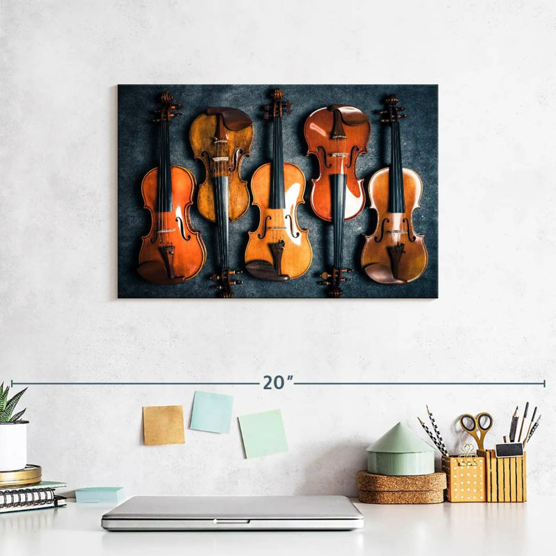 Abarca Violin Collection, 8" H x 12" W