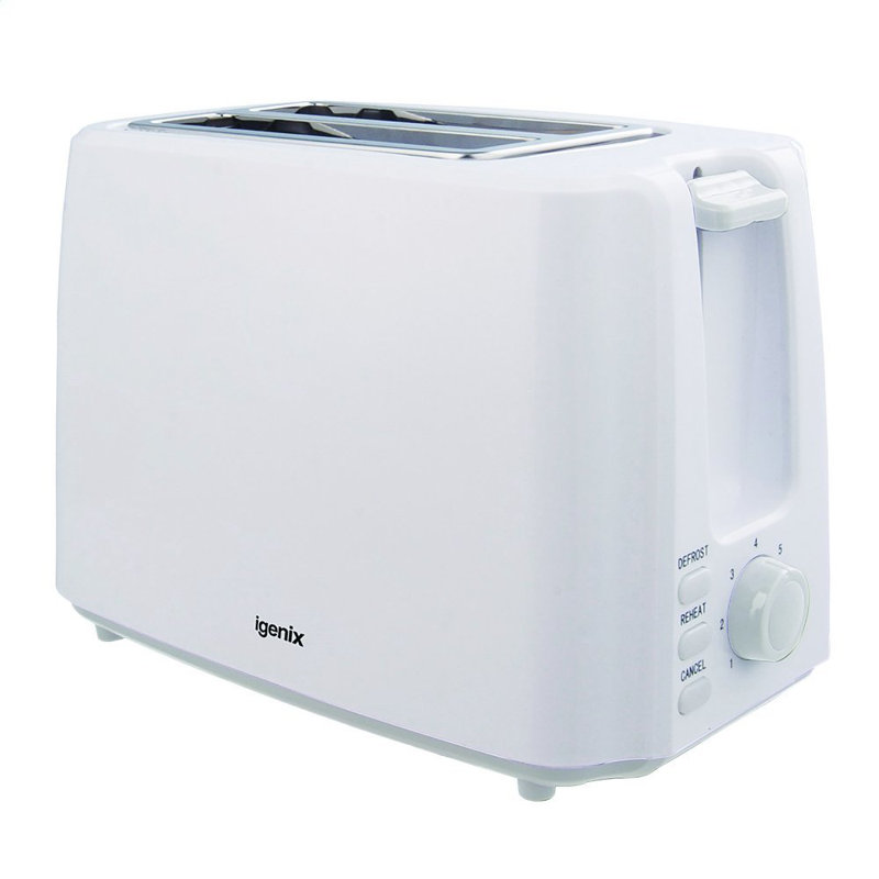 Igenix 2 Slice Toaster, White