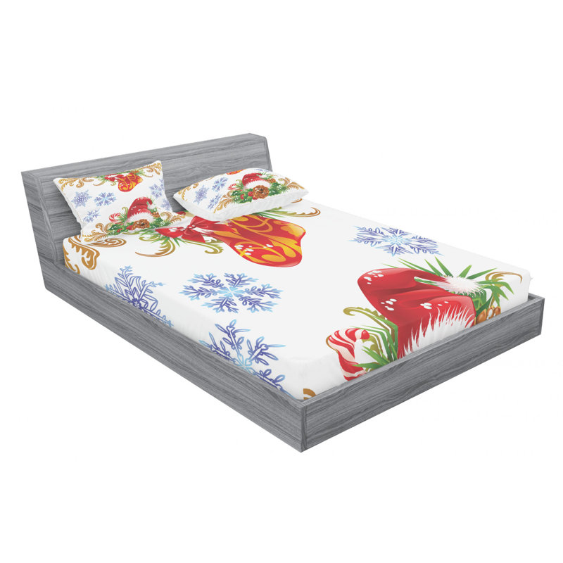 Microfiber Sheet Set, Queen Sheet Set with Fitted Sheet