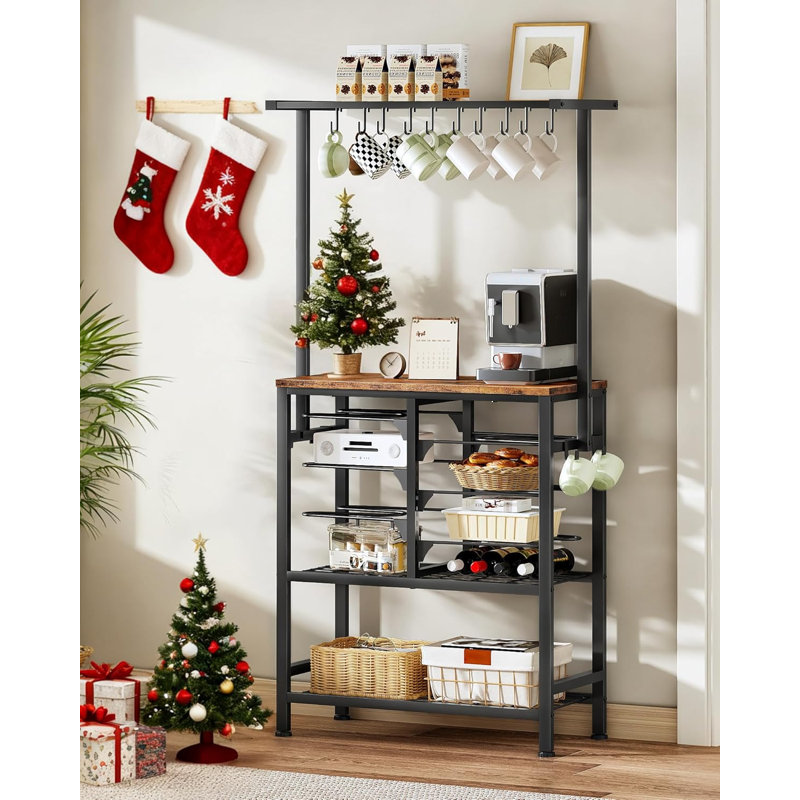 Étagère de rangement pour casseroles et poêles, étagère de boulanger de cuisine, étagère de rangement à plusieurs niveaux, table d'îlot de cuisine, étagère de cuisson avec casseroles et poêles