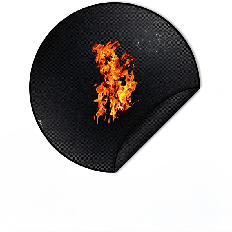 Tapis de foyer 39,5 pouces pour feu de camp Solo