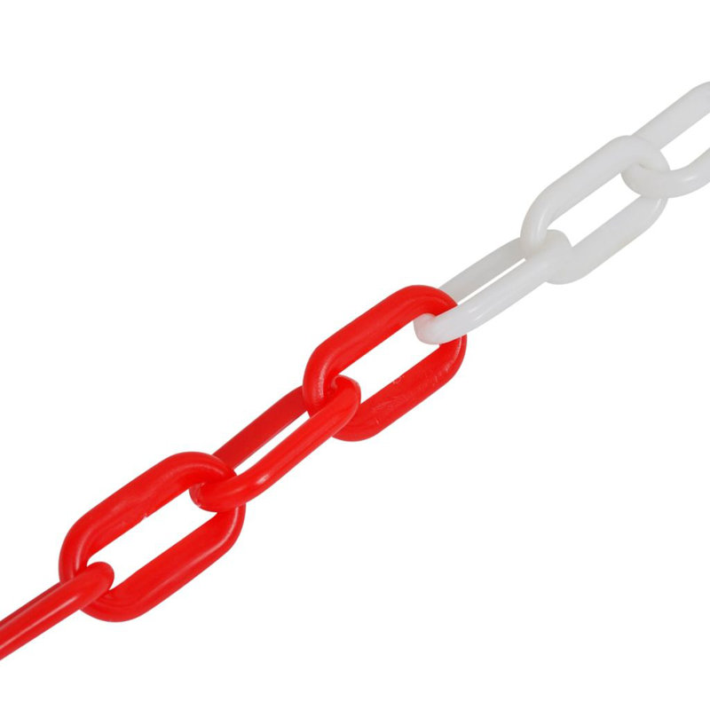 Nicia White/Red Plastic Wire/Mesh Fence