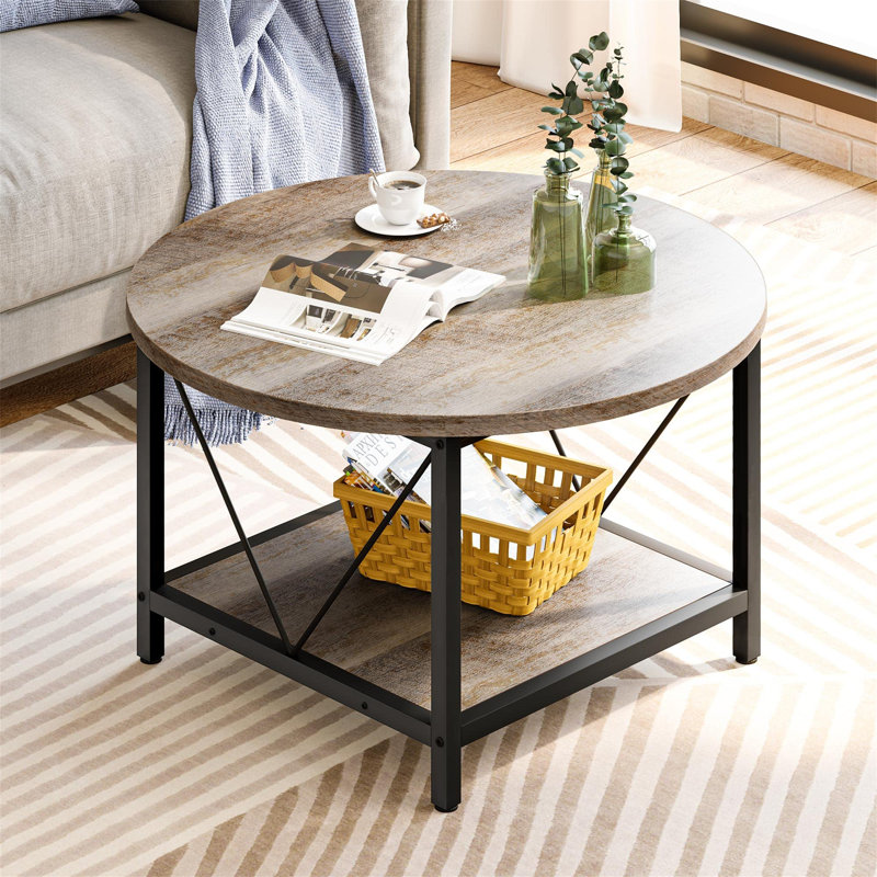Amarilda Coffee Table with Storage, Beige