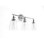 Éclairage pour meuble-lavabo à 3 ampoules en nickel à intensité variable Lickel