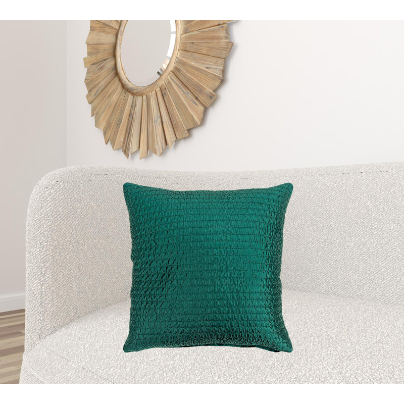 Coussin Shaggy, H 22 po x l 22 po, Vert