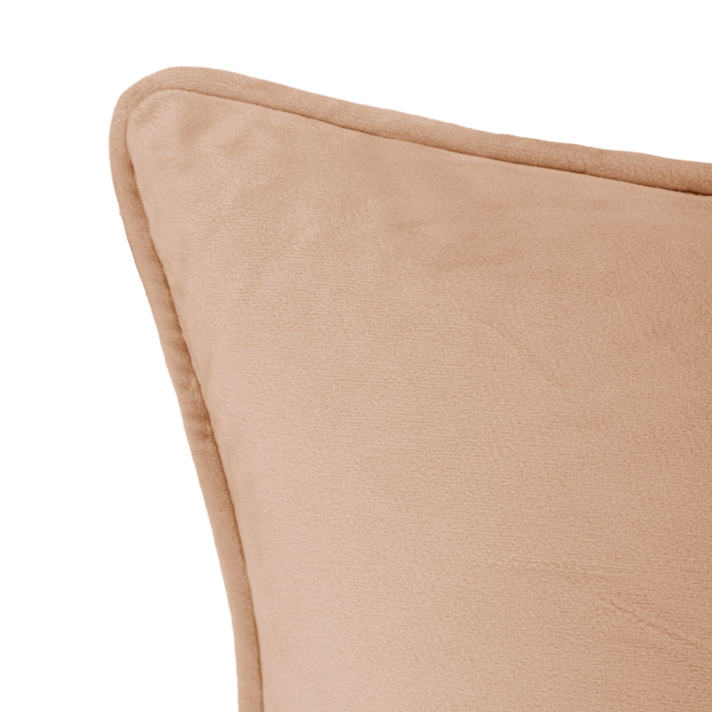Housse et insert de coussin en velours , Taupe Nomad, 13 po x 19 po