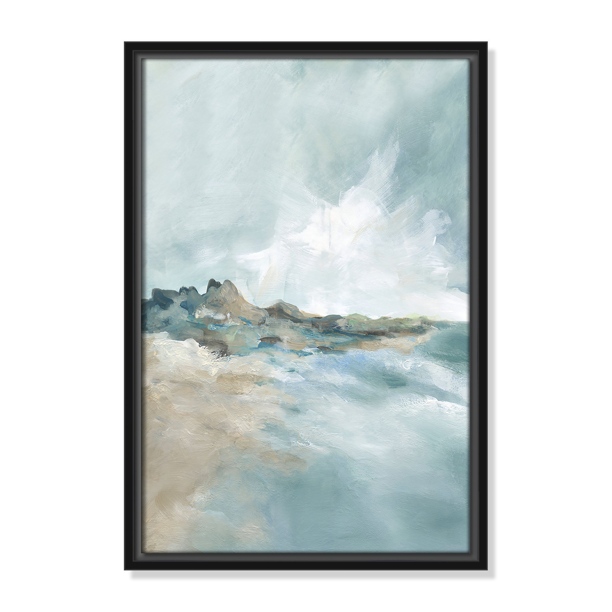 Sandpoint Print by Carol Robinson, 19.5" H x 13.5" W, Black