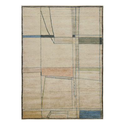 Silk Geometric Area Rug