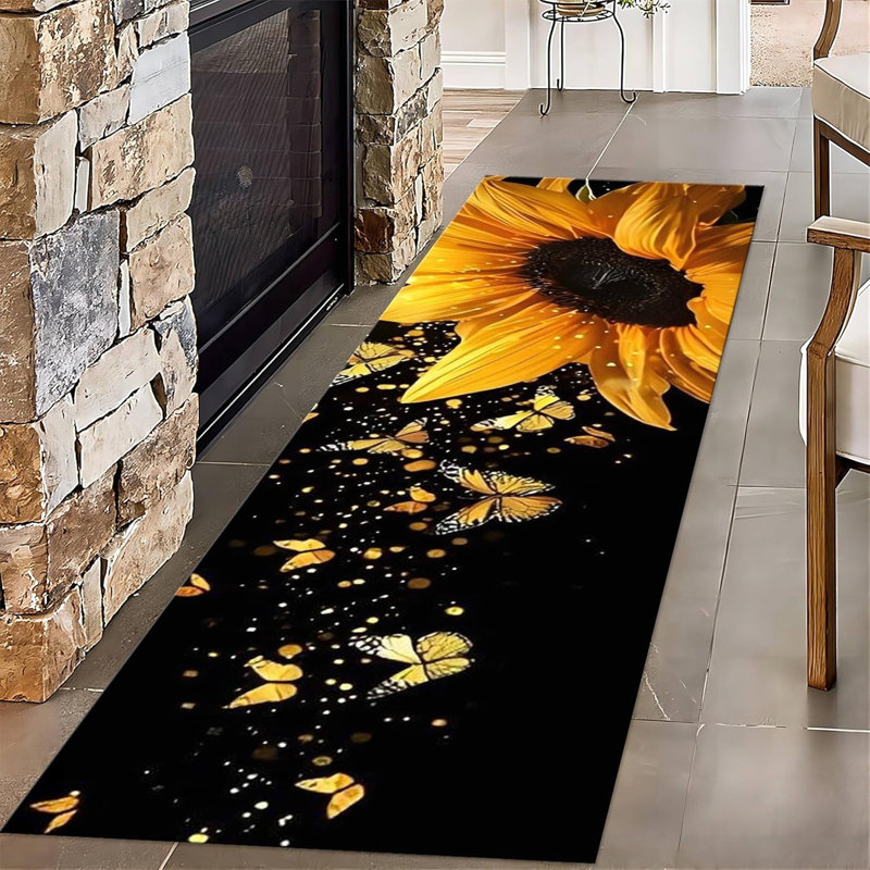 Floral Machine Tufted 120cm X 60cm Area Rug