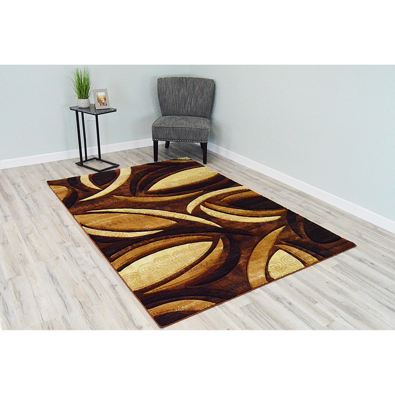 Mccampbell Performance Abstract Indoor Rug, Rectangle 5' x 7'