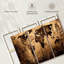 «Old Landmark World Map», reproduction sur toile-1876263860
