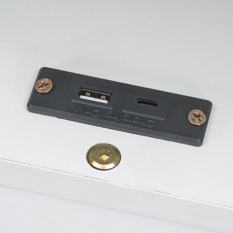 Lit de jour multifonctionnel avec tiroirs et couchette, station de charge USB