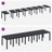 vidaXL Garden Dining Set with Cushions 15 pcs Anthracite PP-476595234-476595236-476595235