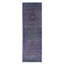 Hand Knotted Wool Area Rug in Gray And Purple