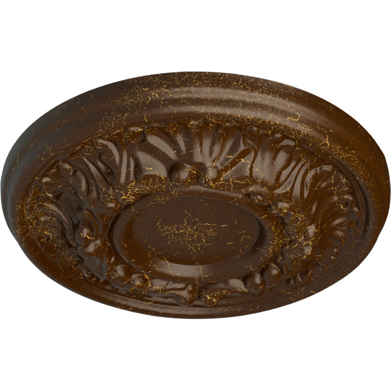 Médaillon de plafond Endurathane Odessa, DE 7 1/2 po x P 3 1/2 po x P 1 1/8 po (convient aux auvents jusqu'à 3 1/2 po), deux pièces