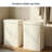 2-Pack Collapsible Laundry Basket 50L 16"x8.5"x22" | Linen