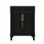 Meuble-lavabo compact de 24 po avec lavabo encastré en céramique, meuble-lavabo autoportant à une cuve et armoire de salle de bain-504098535