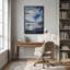 «Blue Leaves Over Misty Mountains», art mural sur toile-871627208