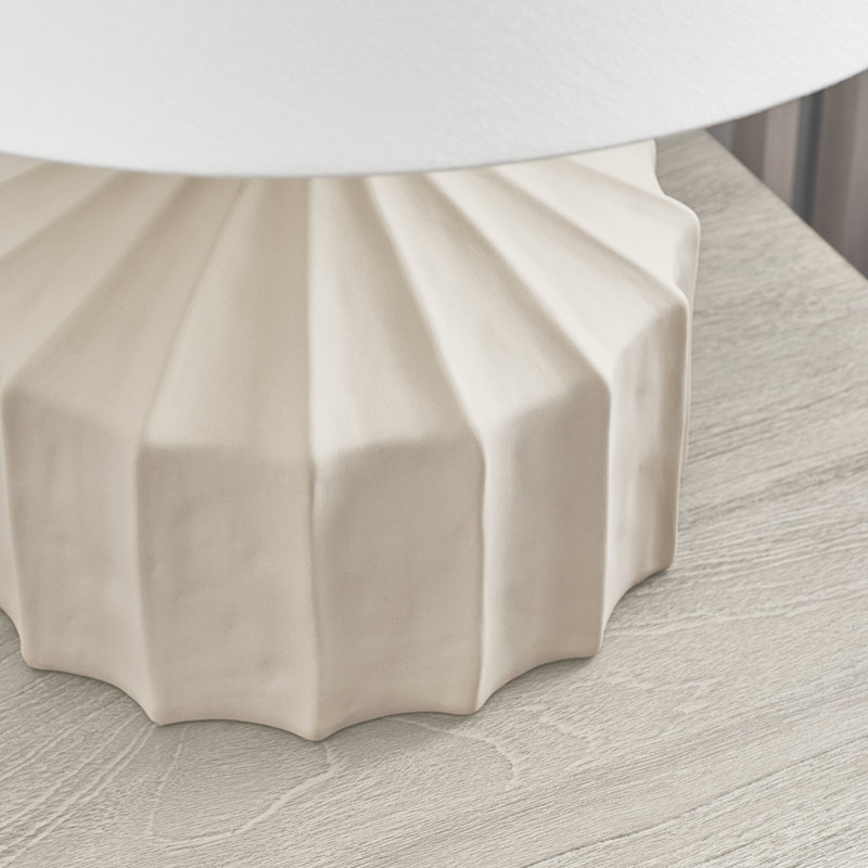 Veneto Table Lamp, 18.5" H x 19.5" W x 19.5" D, Matte Concrete