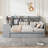 Full Size Wooden Daybed With 3 Drawers, USB Ports And Desk-721195416