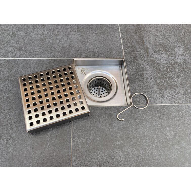 RELN FD3203LNGM Linear Grid Shower Drain Finish: Brushed Gunmetal Gray