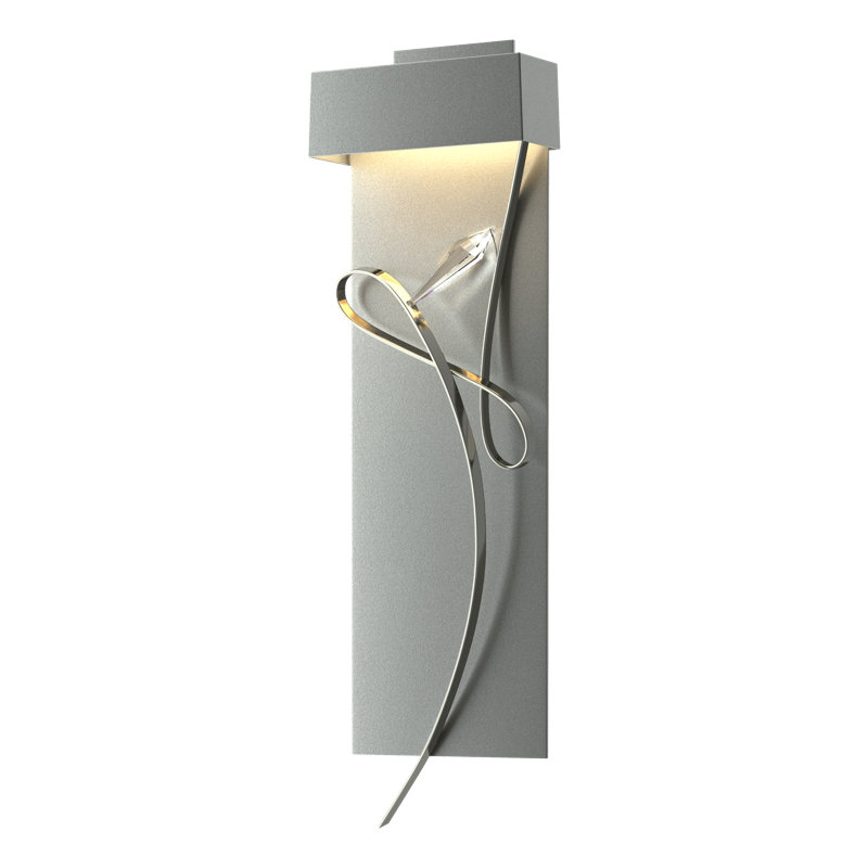 Rhapsody 1-Light LED Flush Mounted Sconce, Vintage Platinum, Sterling