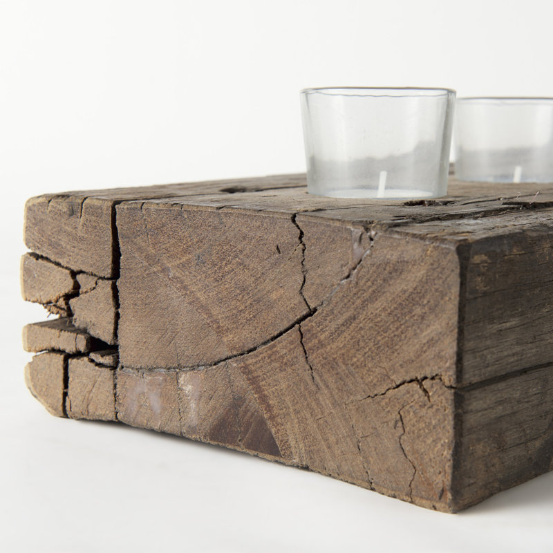 Lakara Wood Votive Holder