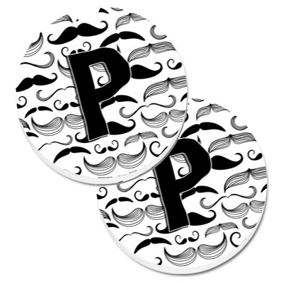 Sous-verre voiture moustache initial