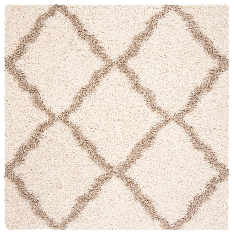 Alonnah Sgd-Dallas Shag Performance Geometric Rug, Square 8'