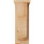L 5 1/2 po x P 12 po x H 16 po Corbeau lisse avec plaque arrière, sapin Douglas-32526704-32526758-32526756