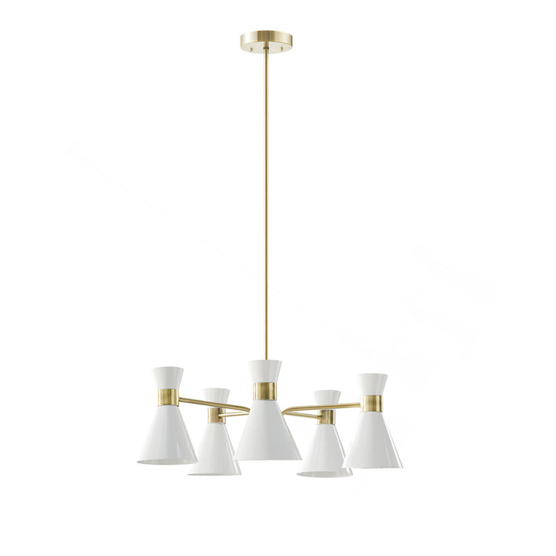 Lustre en métal 5 lumières