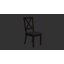 Chaises de salle à manger à dossier en X 2 pièces Farmhouse-1295688057