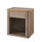 Fluted Nightstand With Drawer, Mid Century Modern Wood Night Stand With Metal Handle-121549876