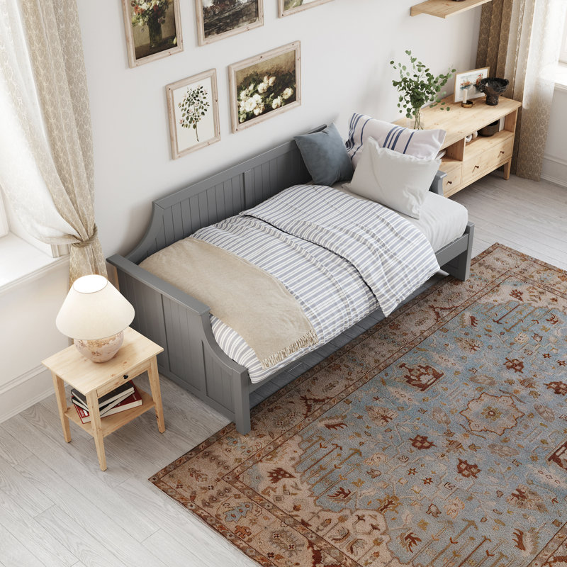 Antavious Solid Wood Daybed , Gray