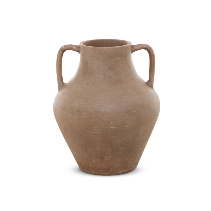 Atrani 17.5'' Terracotta Table Vase, Aged Natural