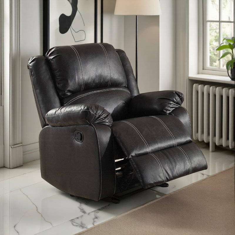 Fauteuil inclinable Palmyra Motion, Noir, noir, noir, noir