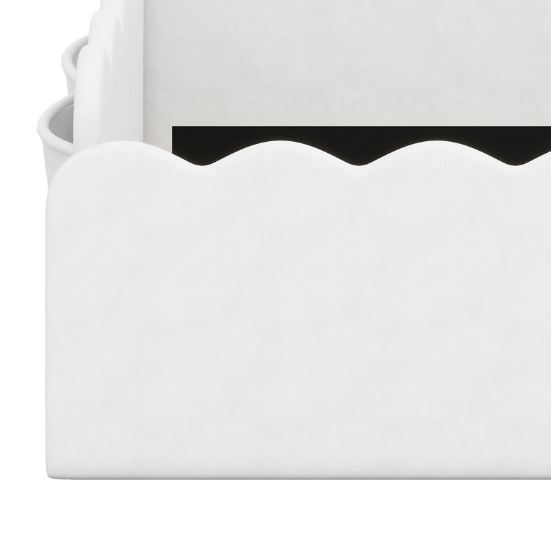 Lit tapissier élégant, White