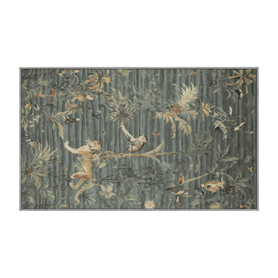 Tapis brun soyeux et moelleux