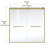 53.78" - 60" W x 60" H Double Sliding Frameless Tub Door-85752655