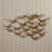 Gold Metal Bird Foiled Flying Home Wall Decor, 47" x 4" x 21"-1369060746