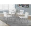 Lettunich Dining Chair, Side, Upholstered, Kitchen, Dining Room, Pu Leather Look, Chrome-22383400