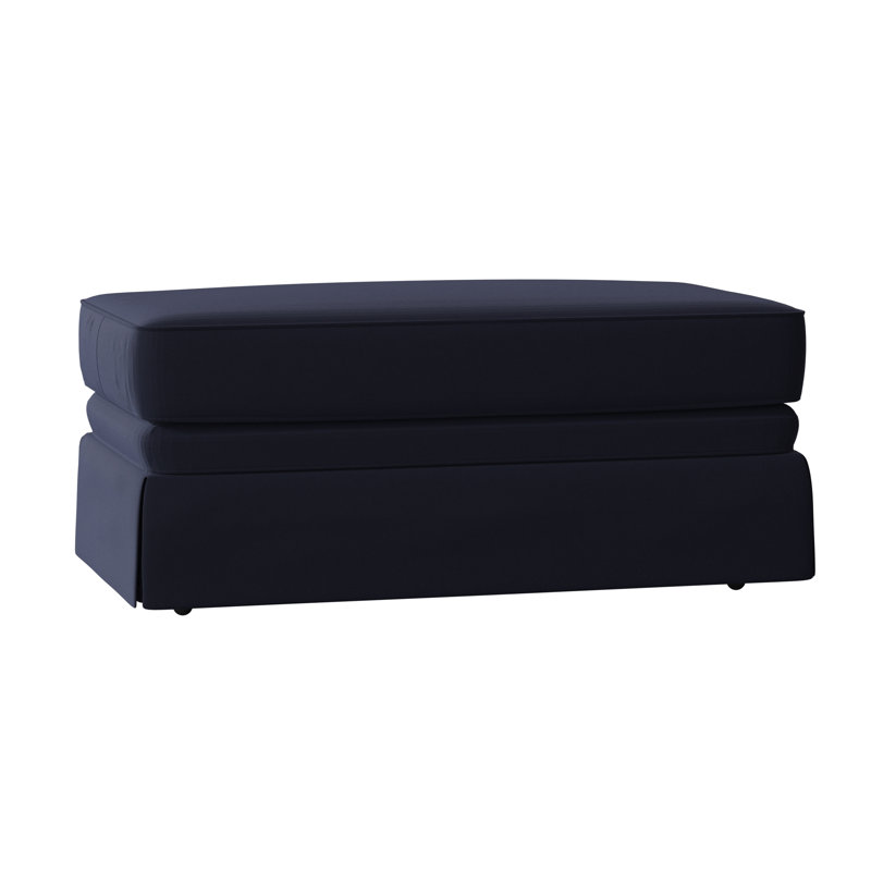 Repose-pieds rectangulaire 45 po Atterbury, Toile bleu marine Sunbrella®