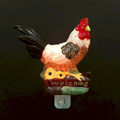 Rooster-Welcome Night Light