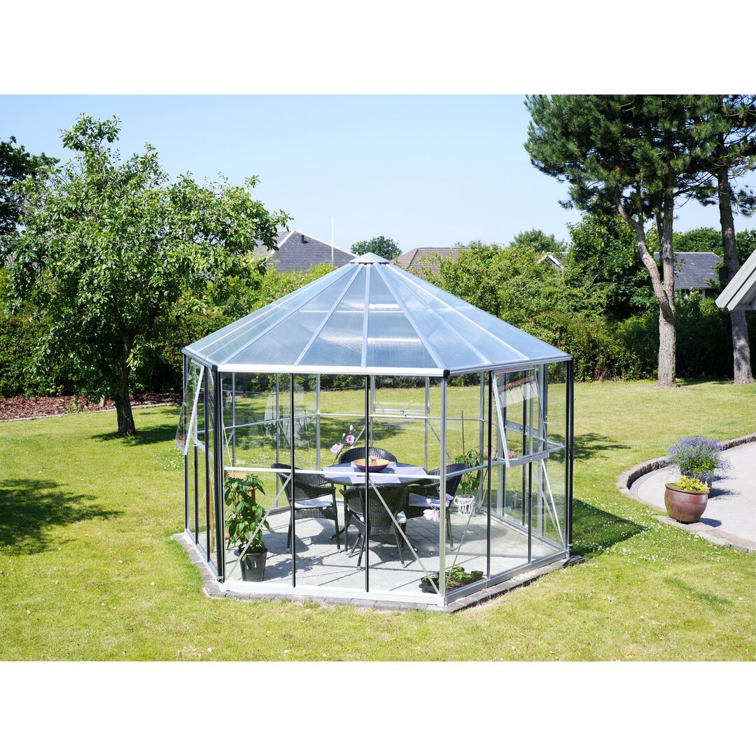 3.83 m x 3.36 m Pavillon Nieto aus Aluminium